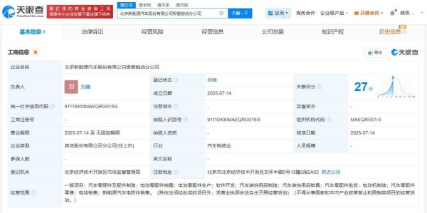 寻牛堂 北汽新能源成立极智链动分公司